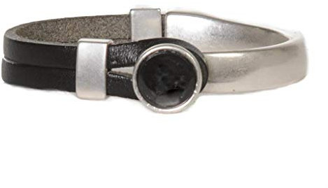 QOSS Armband GWEN schwarz Stein schwarz Größe S