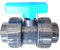 Vanne à coller 50mm 11/2 double union démontable PVC Pression PN16 Vanne à boisseau 50 mm 5cm