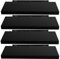 EUGAD Wandregal Wandboard 4er Set Hängeregal Holz Board Modern Schwarz 25x23x3,8cm 0081QJ-4