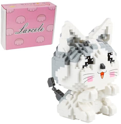 Larcele Mikro Katze Bausteine Spielzeug Bricks Tier Bauen Bauklötze,868 Stücke KLJM-02 (Modell 2284) Mehrweg