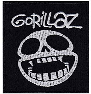 SigitasTrading Gorillaz Smile Aufnäher Besticktes Patch zum Aufbügeln Applique
