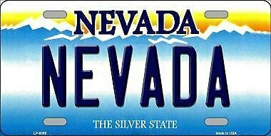 TNND Nevada Nevada Hintergrund Neuheit Metall Nummernschild Nummernschild Schild 15,2 x 30,5 cm