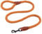 AllPetSolutions Rope Dog Lead - Heavy Duty Walking, Running, Outdoor Training Lead for Dogs - Anti-Tangle Leash, 360 Hook, Strong Clip, Easy Grip Loop Handle - Solid Brown, Soft Braided Cotton, 120cm