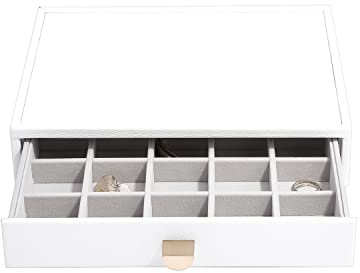 Stackers Pebble White Classic Trinket Drawer Layer