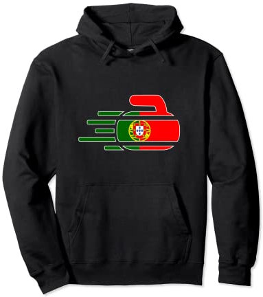 Portugal Curling Fans Trikot Portugal Curling Fans Wintersport Pullover Hoodie