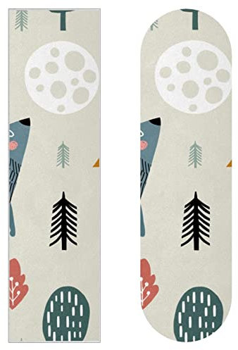 Wolf Skateboard-Griffband, Schleifpapier, Longboard, Aufkleber, Scooter, Deck, Sandpapier, 2 Stück