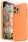 SURPHY Compatible with iPhone 13 Pro Max Case with Screen Protector, Liquid Silicone Protection for Each Lens Shockproof Thickened Rubber Cover for iPhone 13 Pro Max 6.7 inch 2021, Marigold Orange