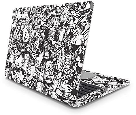 Sticker Master Stickerbomb 4 Schutz-Vinyl-Aufkleber (Logoschnitt) Ganzkörper-Haut für Apple MacBook Pro Mac Air 11 12 13 15 16 17 21 27 Zoll Laptop MacBook Pro 16inch Touch Bar 2019 A2141