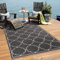 Muratap Outdoor Teppich Wetterfest - Berlin - Modern Teppich für Innen und Außen Garten Balkon Terrasse Küche Wohnzimmer Badezimmer - Große: 240x330 cm - Farbe: Grau