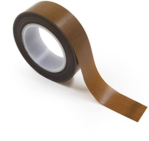 PTFE Coated Fiberglass Teflon Tape High Temperature, Insulation PTFE Fabric Tape Adhesive Teflon Strips 0.18mm Thick for Weston Vacuum Sealer Machine Christmas Gifts(1.8cm x 10m)