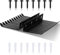 2 Pcs Wall Mountable Cable Hanger 10 Slots Cable Rack for Cord Wire Management, 0.32 Inches Slots Width, 11 x 3.5 x 1.3 Inches