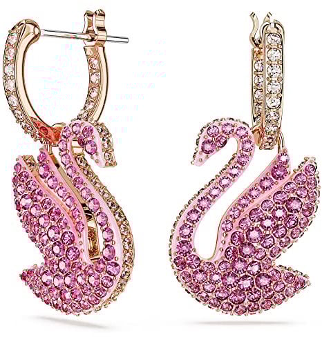 Swarovski Iconic Swan Anhänger, Schwan, Beiger, Rhodiniert