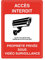 AUA SIGNALETIQUE - Panneau De Signalisation en PVC Rigide et Compact 1.5 mm. (121 x 170 mm, Accès Interdit Propriété Privée 2)