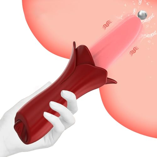LYAMais Zunge Lecken Vibratoren Für Frauen Klitoris Stimulation Nippel Massager mit 10 Vibrationsmodi, G-Punkt Dildo Vibrator Sexspielzeug für die frau Vibration für Paare