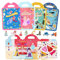 4 Pack wiederverwendbare Aufkleberbücher für Kleinkinder 2, 3, 4, 5, 6 Jahre, geschwollenes Aufkleber-Spielset für Jungen und Mädchen, 3D-Kinder-Aufkleber-Buch für pädagogisches Lernspielzeug