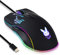 Greshare Gaming-Maus, 12 Farben, Hintergrundbeleuchtung, ergonomisch, Typ-C, kabelgebunden mit 7200 DPI und 7 Tasten für Computer/Win/Mac/Linux/Android/iOS (Schwarz Typ C)