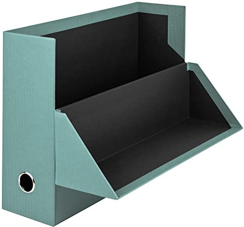 Rössler Papier 1319452383 - S.O.H.O. Archivbox, mit seitlicher Klappe und Griffloch, Opal, 9,5 x 33,5 x 25,5 cm, 1 Stück