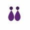 FLAMENCA SHOP Pendiente Metacrilato Espejo Lagrima (Morado)