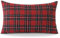 Ohok Dekorativ Vintage Kissenbezug, Polyester Leinen Plaid Zierkissenbezüge, Deko Sofakissen Couchkissen Kissenhülle Set für Schlafzimmer Wohnzimmer Sofa Couch Auto (30x50 cm, 1 Stück Weihnachten)