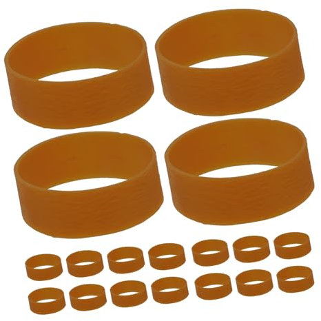 MAGICLULU Natürliche Gummibänder Stark Dehnbar Langlebige Bündelringe Praktische Flexible Gummiringe Für Büro Und Haushalt