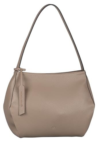 TOM TAILOR Berit Damen Hobo Bag Schultertasche Mittelgroß Beige
