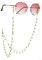 Dreamtimes Brillenkette für Frauen Handgemachter Bunte Perlenlaternen Brillenband Kette Brillenhalskette Maskenkette Augengläser Ketten (Grün)