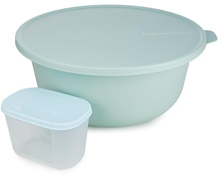 Tupperware Schüssel Aloha 4 l Mint Servierschüssel Salatschüssel Backschüssel (inkl. Kühlschranksystem 300 ml)