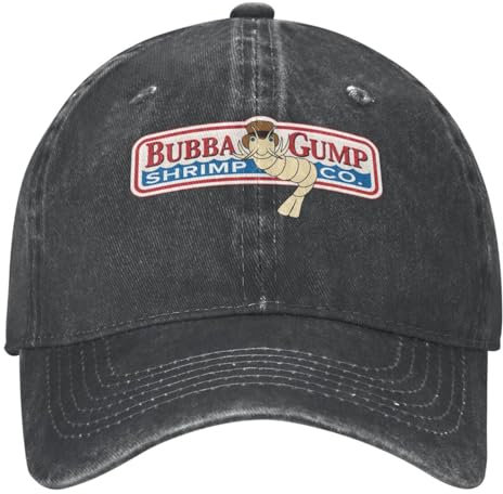 Baseballmütze Unisex Bubba Gump Denim Garnelen Logo Outdoor Sport Hip Hop Hüte Sommer Männer Erwachsene Vintage Sonnenschutz Outdoor Geschenke