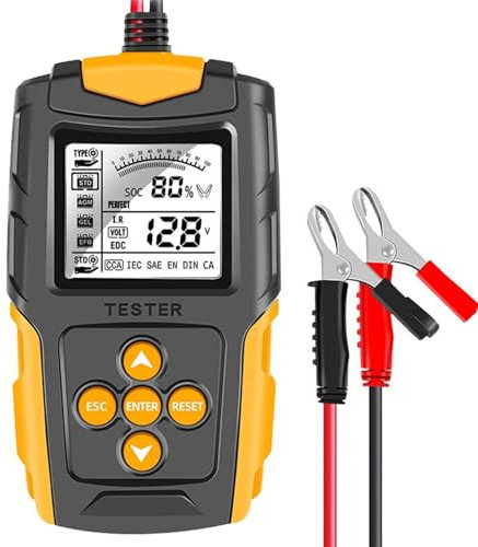 BYNYXI Car Battery Tester 12v, Electric Tester, Car Fuse Tester With Large HD Screen, Battery Load Tester Diagnostic And Battery Testing Tool for Vehicle Motorcycle