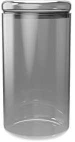 Nuts Vorratsglas Vorratsgläser, Vorratsdose, recyceltes Borosilikatglas, Aufbewahrungsglas, recyceltes Borosilikatglas (smoke, 850ml)
