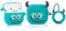 Custodia carina per AirPods di 4a generazione, per auricolari wireless AirPods 4, custodia di ricarica in silicone XMBYGY con motivo cartoni animati, antiurto, protettiva con moschettone, per uomo,