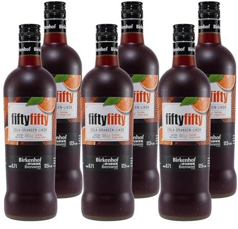 Birkenhof FiftyFifty Cola-Orangen-Likör (6 x 0,7L)