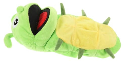 SOIMISS Handpuppe Raupe Simulation Raupenmodell Eltern-Kind-Interaktives Plüsch-Raupen-Handpuppe Kinderspielzeug Puppe Puppen Lernspielzeug Handspielzeug PP Baumwolle