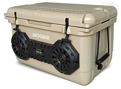 NooMii – Kühlbox mit Akku USB-Anschluss, Massiver Bluetooth-Lautsprecher, IPX4 wasserdicht Thermobox, bis 60h Kältehaltezeit; Mobile Camping-Kühlbox & Bluetooth-Speaker
