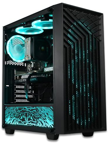 XUM Spartan Prebuilt Gaming PC, Intel i5-13400F, RTX 5060 8GB, 16GB DDR4 RAM, 1TB NVMe SSD, 700W PSU, aRGB, WiFi 5, Windows 11, VR Ready, Streaming Ready, High-Performance Gaming Computer