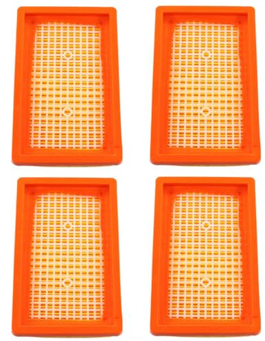 MCHNIC Lot de 4 filtres plissés plats pour aspirateur Kärcher WD4 WD5 WD6 WD5P WD6P Premium MV4 MV5 MV6 2.863-005.0
