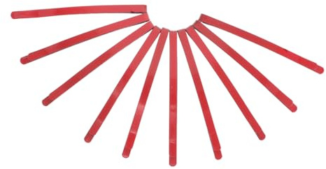 TOVINANNA 10 Stück Rote Metall Haarspangen Kinder Langlebiger Schnappverschluss Anime Cosplay Haarschmuck für Mädchen Leicht und Dekorativ