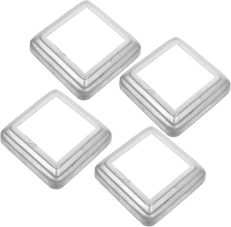 SEWACC 4stücke Pfostenschutzmanschette aus Metall Korridorpfostenkappe Terrassenpfostenschutz Zaunpfostenschutzmanschette Laternenpfostenschutzmanschette Untere Pfostenabdeckung