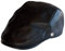 Dazoriginal Leder Flatcap Herren Schiebermütze Schirmmütze Schlägermütze Schwarz