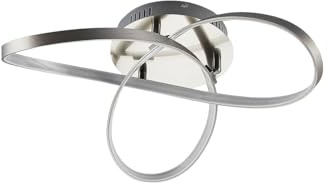 Lindby LED Deckenleuchte Saliha dimmbar (Modern) in Alu aus Aluminium (1 flammig,) - Lampe Deckenlampe Wohnzimmerleuchte