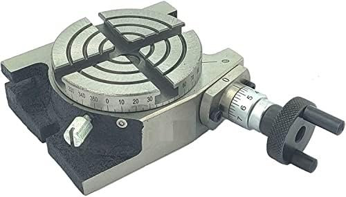 Tavolo rotante da 7,6 cm – 80 mm orizzontale e verticale modello di precisione, rotante, fresatrice, indicizzatrice (U).