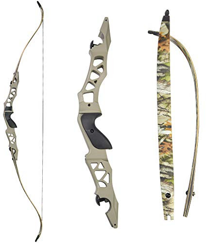 64 Zoll Bogenschießen Takedown Recurve Bogen 30-50 lb Langbogen ILF Bogen Griff Jagdbogen Sportbogen für Erwachsene Rechts händer