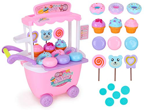 Toyland® - Carrito de Compras de Pasteles y postres - Juegos de Comida simulada