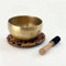 Bodhi Tibetische Klangschale Ø 13 cm | Handgefertigtes Klangschalen Set inkl. Kissen & Klöppel | Singing Bowl aus Indien | Ideal als spirituelles Geschenk | Meditationszubehör aus Bronze