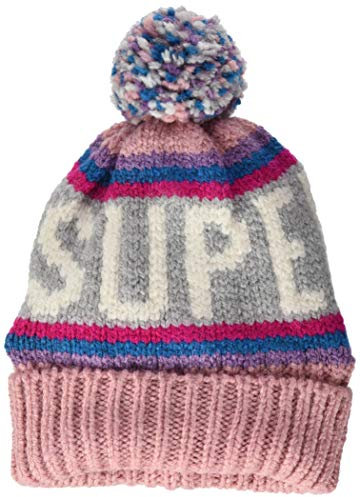 Superdry Womens NEON Beanie Hat, Pink, Einheitsgröße