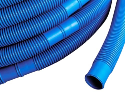 AquaOne Tuyau de piscine 38 mm bleu, 3 m, tuyau de qualité supérieure pour jardin et piscine I Tuyau solaire I Tuyau d'aspiration I Tuyau de pompe I Tuyau d'arrosage flexible