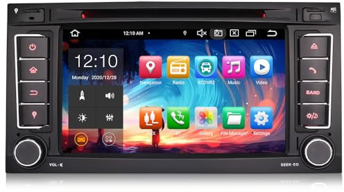 7 Android 14 Autoradio für VW Touareg T5 Multivan GPS Navi Carplay Android Auto DSP Bluetooth 5.0 A2DP WiFi 4G Dab+ OBD2 TPMS DVD Touchscreen Octa Core 4GB RAM + 64GB ROM