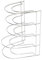 Soporte Vertical 5 Niveles Para Sartenes, Tapaderas, Acero Cromado