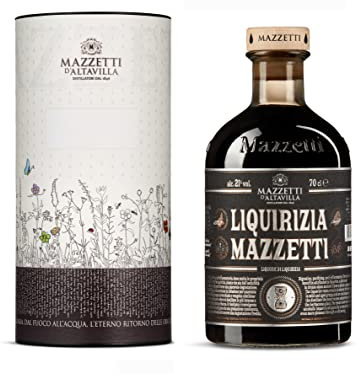 LIQUIRIZIA in CONFEZIONE REGALO | Mazzetti d'Altavilla di Monferrato | Un liquore travolgente, dal gusto intenso e persistente | 70cl
