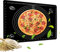 Silikonmatte Antihafte Groß,LandJoy Backmatten Silikon,Backmatte mit Messung Rutschfeste Backunterlage Antihafte Teigmatte Backunterlage Silikon,Teigunterlage,Pizza Teigmatte,(Schwarz, 50 x 40 cm)